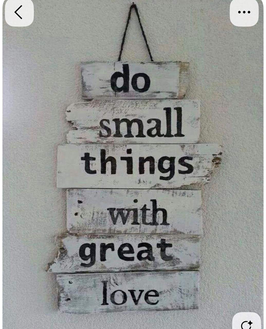 Shabby Chic "Great Love" Multi-Slat Wall Art